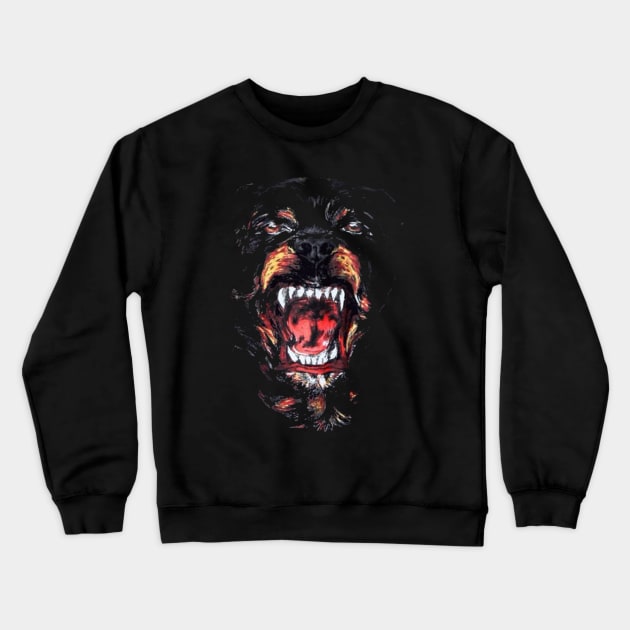 Rottweiler Crewneck Sweatshirt by zackdesigns